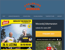 Tablet Screenshot of cyklomorava.cz